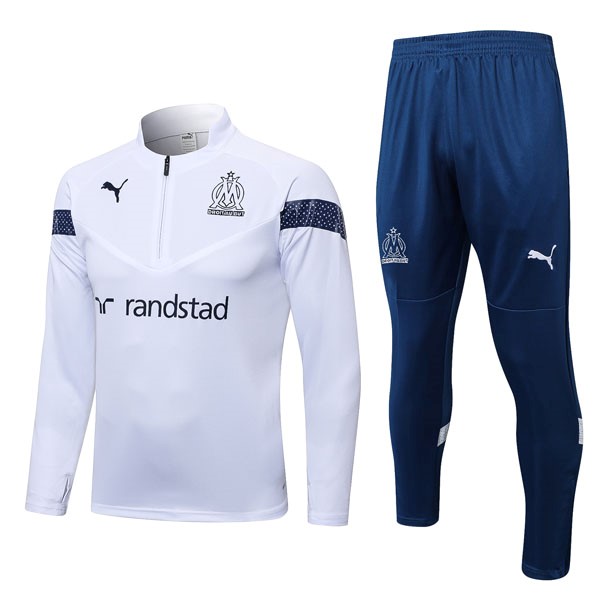 Sudadera De Training Marsella 2022/23 Blanco Azul